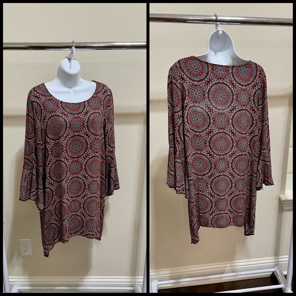 Paisley Vine long blouse - size 10